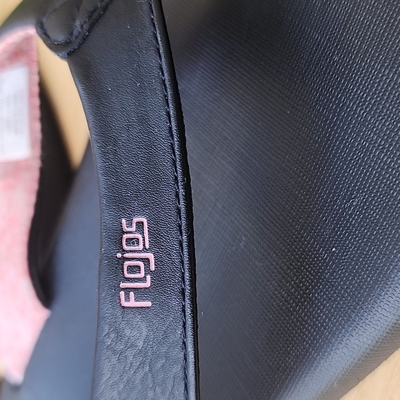 FloJos Josie Black/Pink Flip Flips Womens Size 11 - Picture 6 of 12
